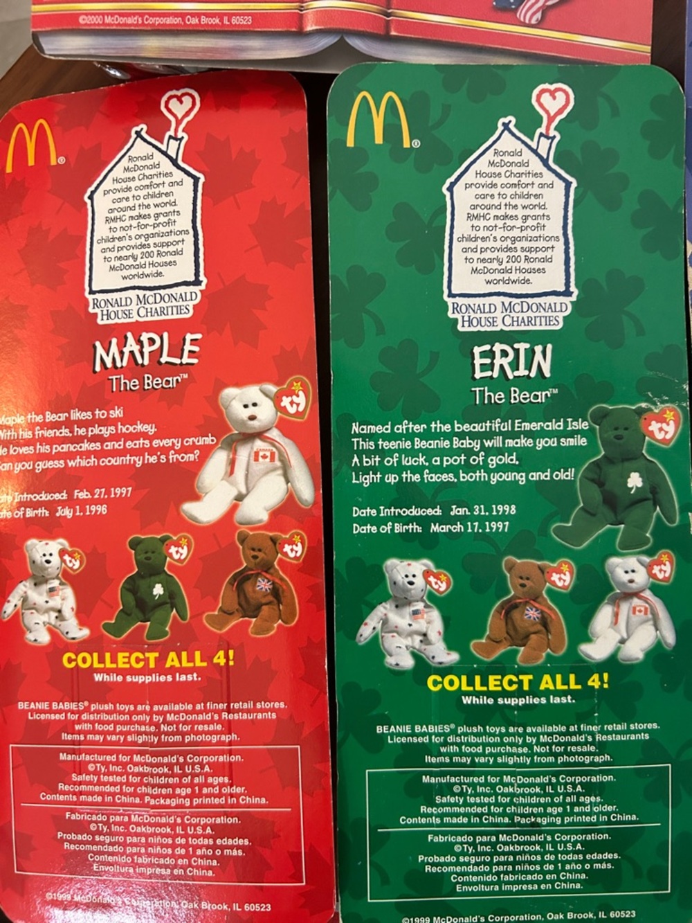 Ty Vintage International Bears Collectible Toy Pack Bundle NIB Y2K - Picture 11 of 13